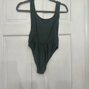 aerie Dark Green One-Piece Swimsuit